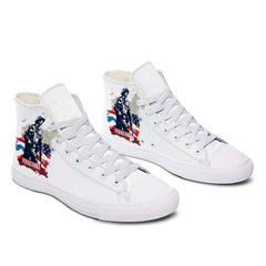 Highlight Your Fashion With Men's and Women's Mid-Top Canvas Shoes