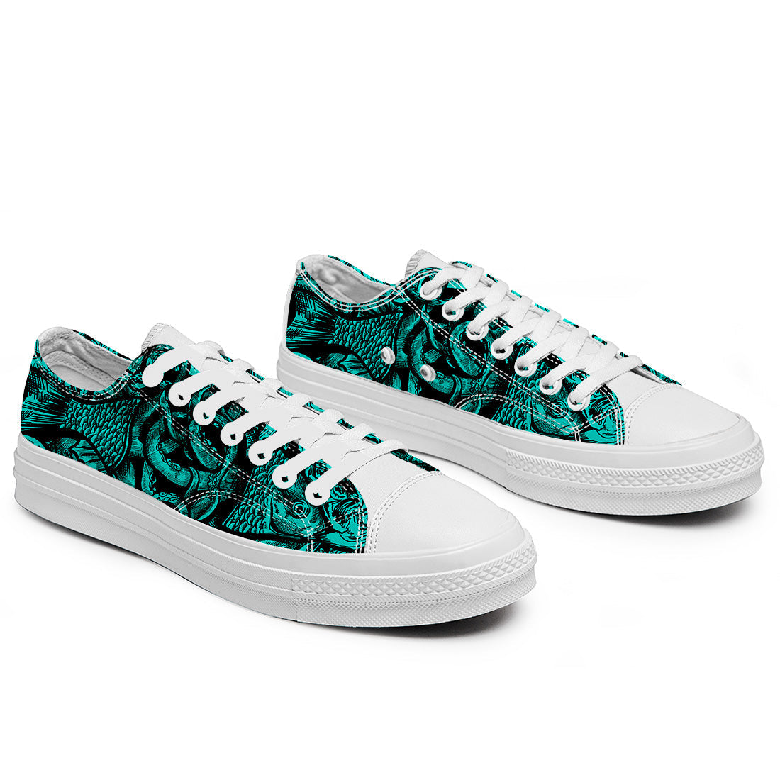 Highlight Your Fashion With Men's and Women's Low-Top Canvas Shoes  Fish