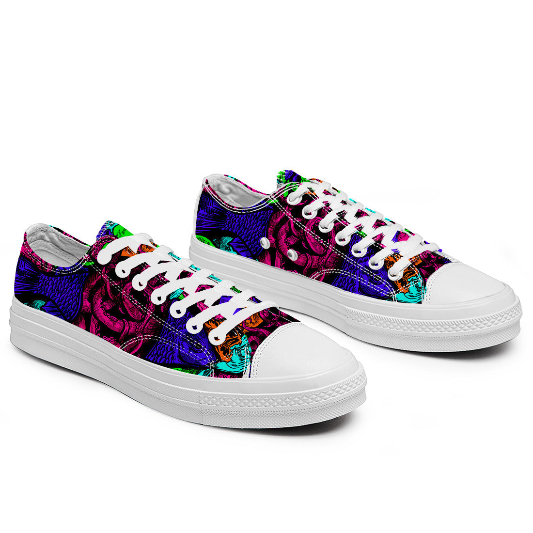 Highlight Your Fashion With Men's and Women's Low-Top Canvas Shoes  Fish