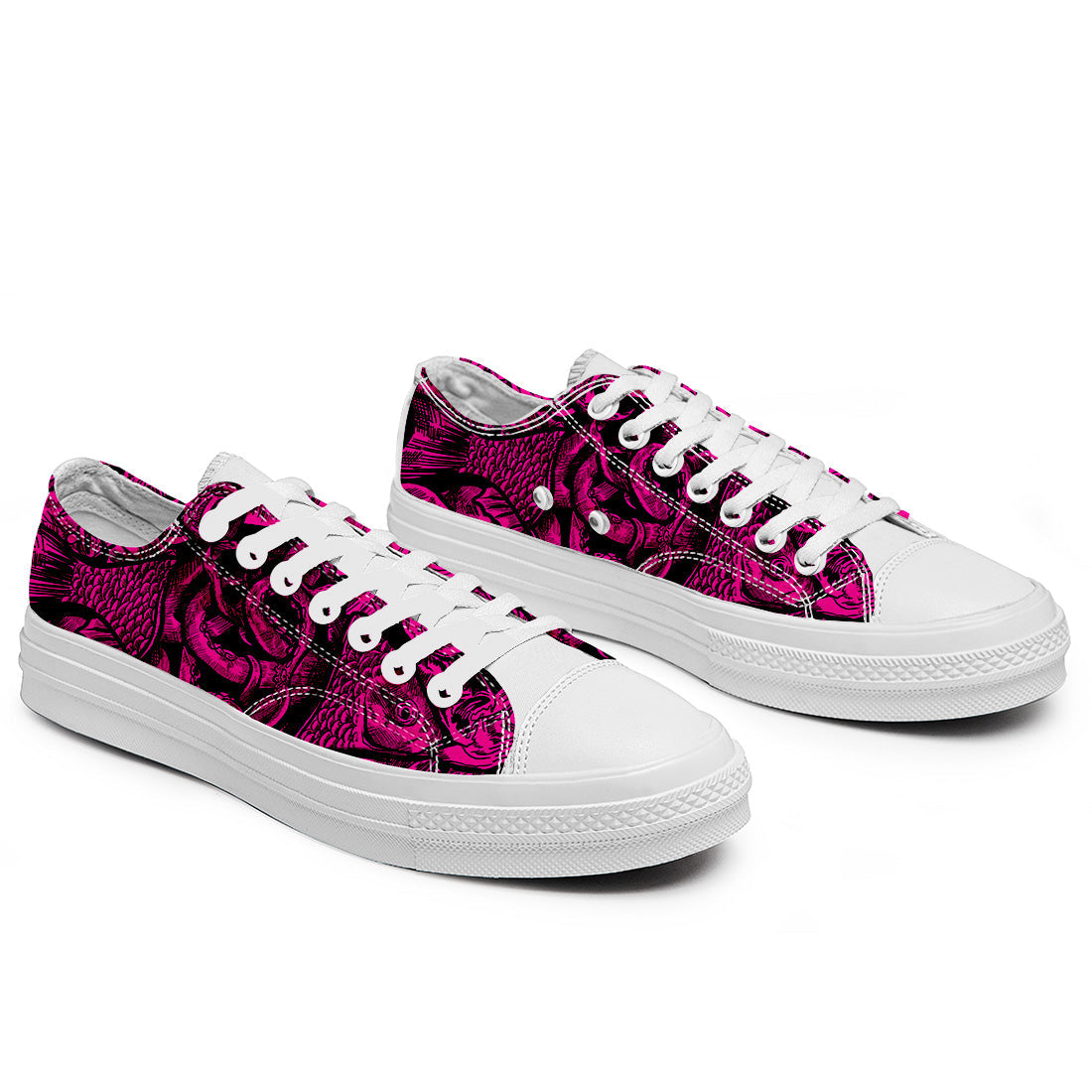 Highlight Your Fashion With Men's and Women's Low-Top Canvas Shoes  Fish