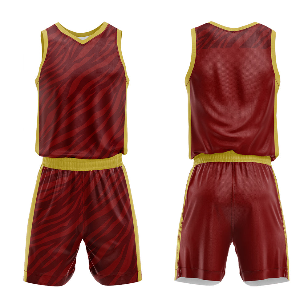Custom Crimson Basketball Jersey Uniform Suit Printed Your Logo Name Number