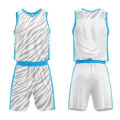 Custom White Basketball Jersey Uniform Suit Printed Your Logo Name Number
