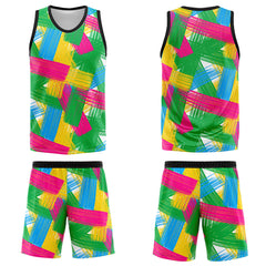 Custom Green Pink Basketball Jersey Uniform Suit Printed Your Logo Name Number