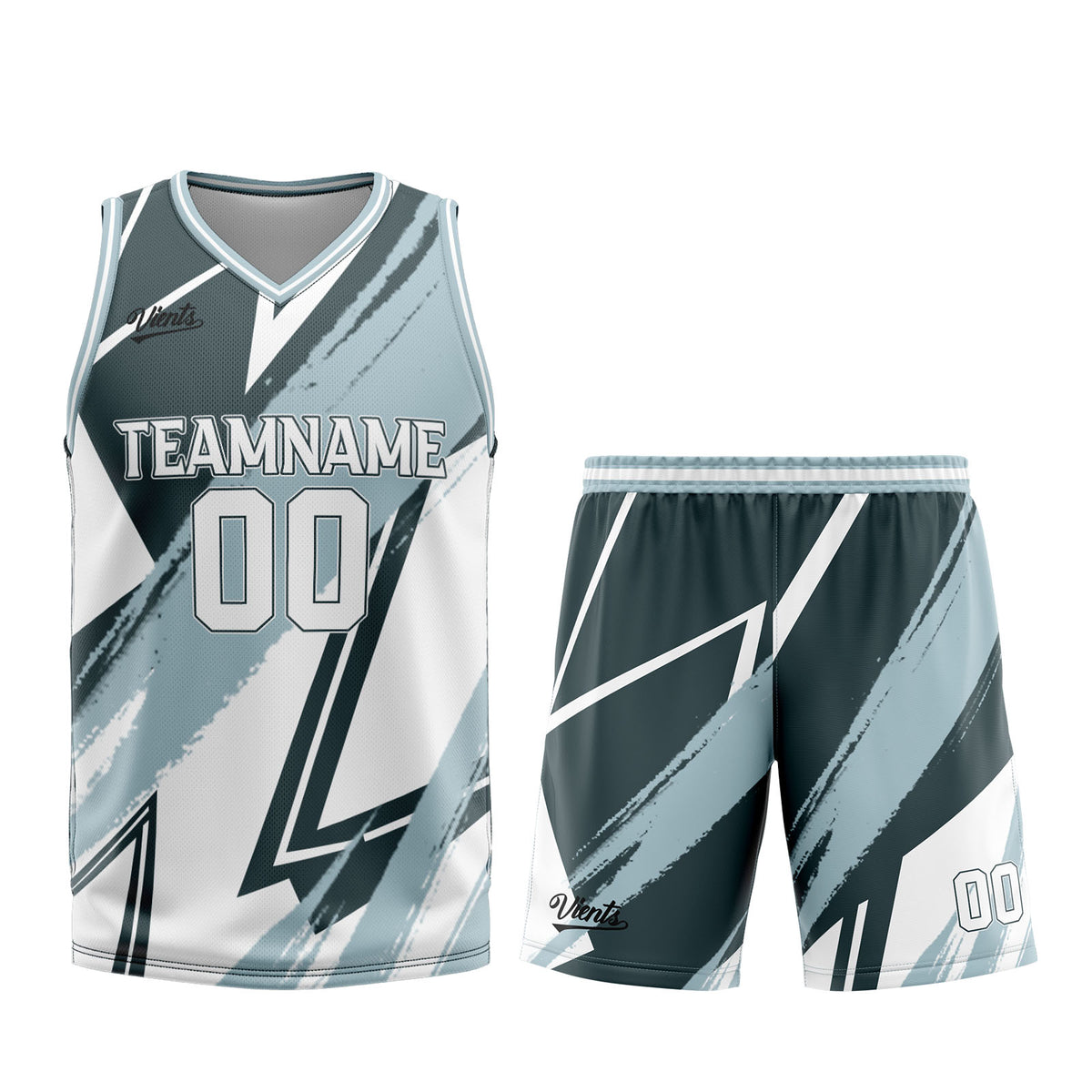 Custom Dull Green White Basketball Jersey Uniform Suit Printed Your Logo Name Number