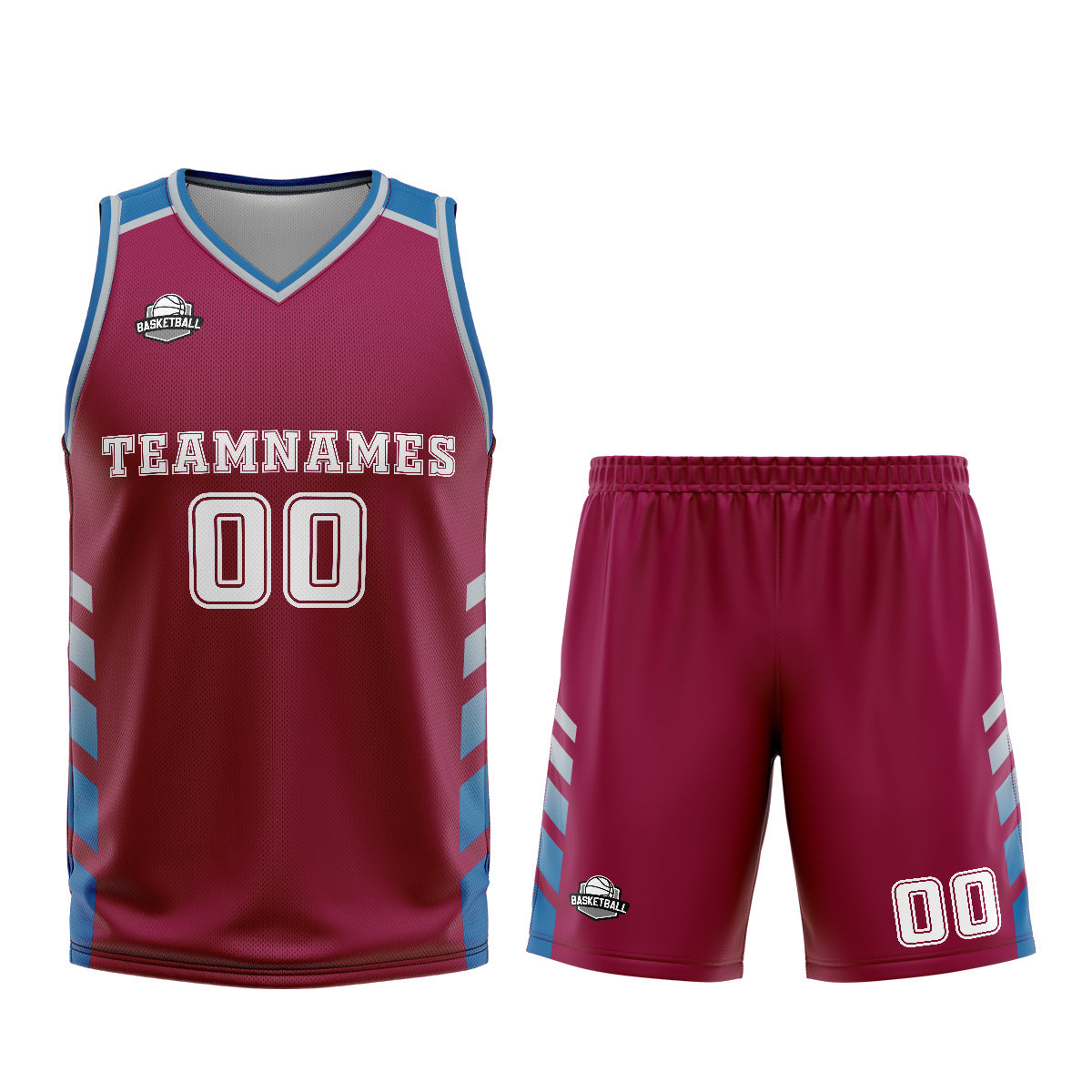 Custom Purple Blue Basketball Jersey Uniform Suit Printed Your Logo Name Number
