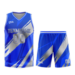 Custom Blue Grey Basketball Jersey Uniform Suit Printed Your Logo Name Number