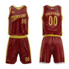 Custom Crimson Basketball Jersey Uniform Suit Printed Your Logo Name Number