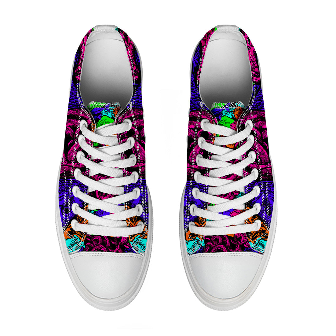 Highlight Your Fashion With Men's and Women's Low-Top Canvas Shoes  Fish