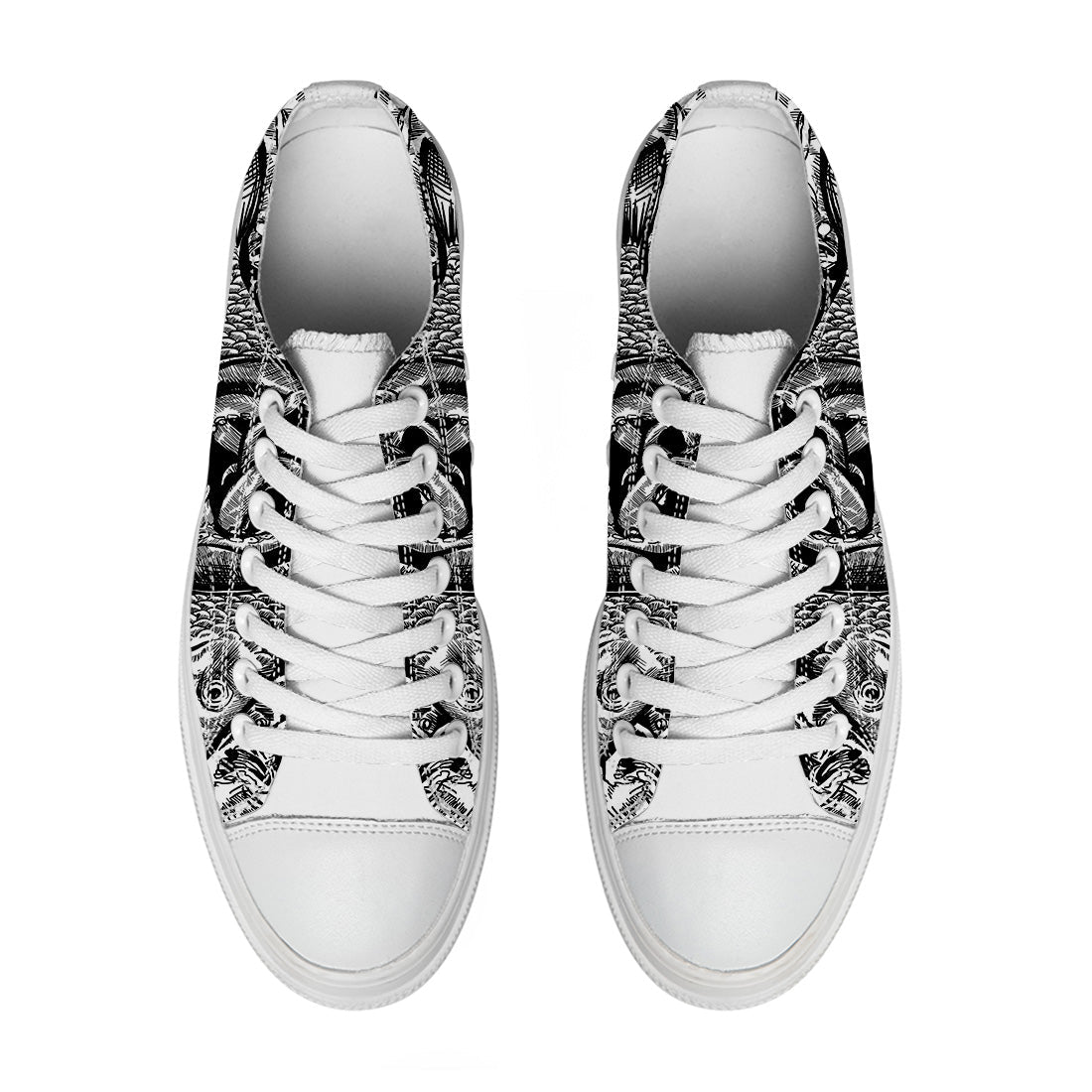 Highlight Your Fashion With Men's and Women's Low-Top Canvas Shoes  Fish