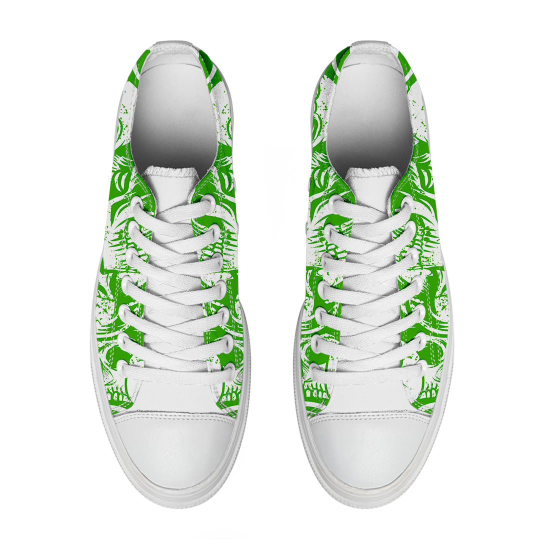 Highlight Your Fashion With Men's and Women's Low-Top Canvas Shoes Skeleton