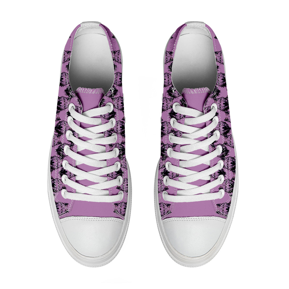 Highlight Your Fashion With Men's and Women's Low-Top Canvas Shoes Wolf