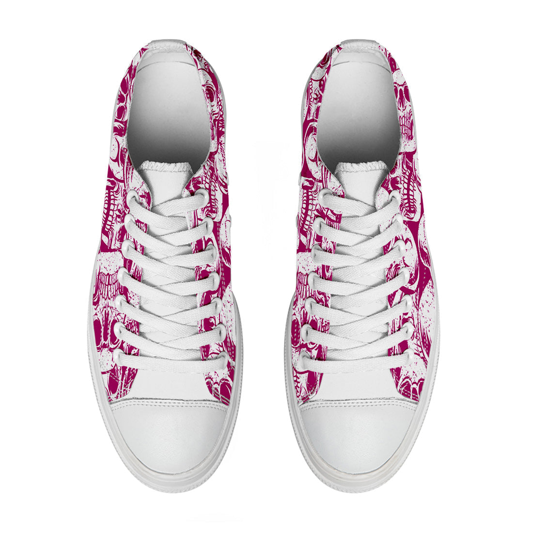 Highlight Your Fashion With Men's and Women's Low-Top Canvas Shoes Skeleton