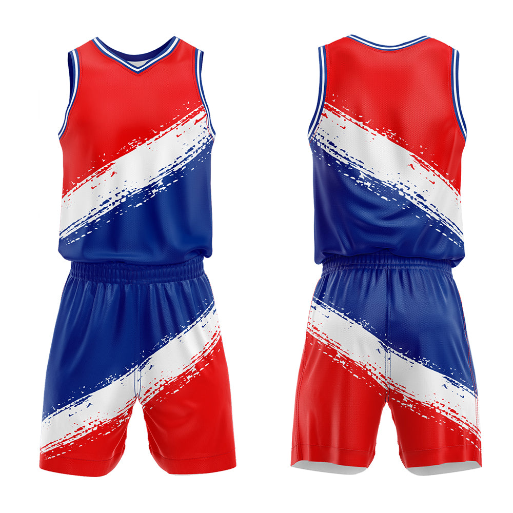 Custom Red White Royal Basketball Jersey Uniform Suit Printed Your Logo Name Number