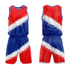 Custom Red White Royal Basketball Jersey Uniform Suit Printed Your Logo Name Number