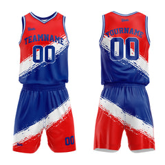 Custom Red White Royal Basketball Jersey Uniform Suit Printed Your Logo Name Number