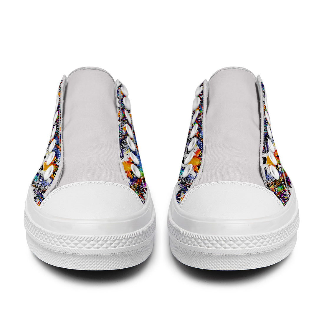 Highlight Your Fashion With Men's and Women's Low-Top Canvas Shoes Wolf