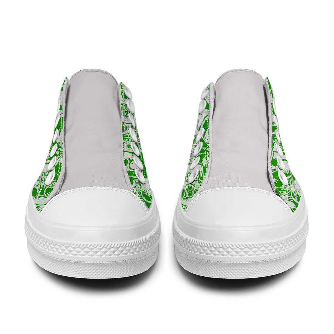 Highlight Your Fashion With Men's and Women's Low-Top Canvas Shoes Skeleton