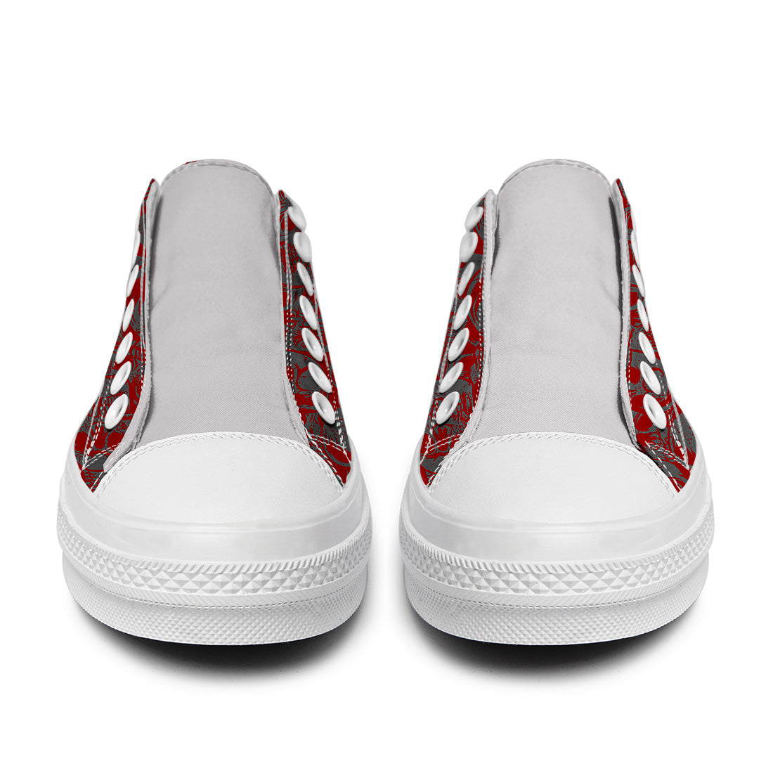 Highlight Your Fashion With Men's and Women's Low-Top Canvas Shoes Skeleton
