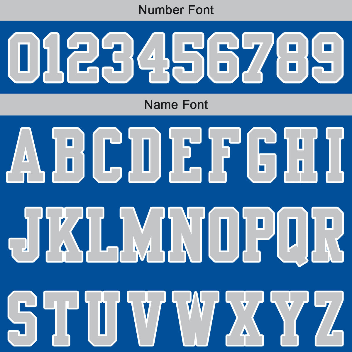 Custom Football Jersey Shirt Personalized Printed Team Name Number Blue