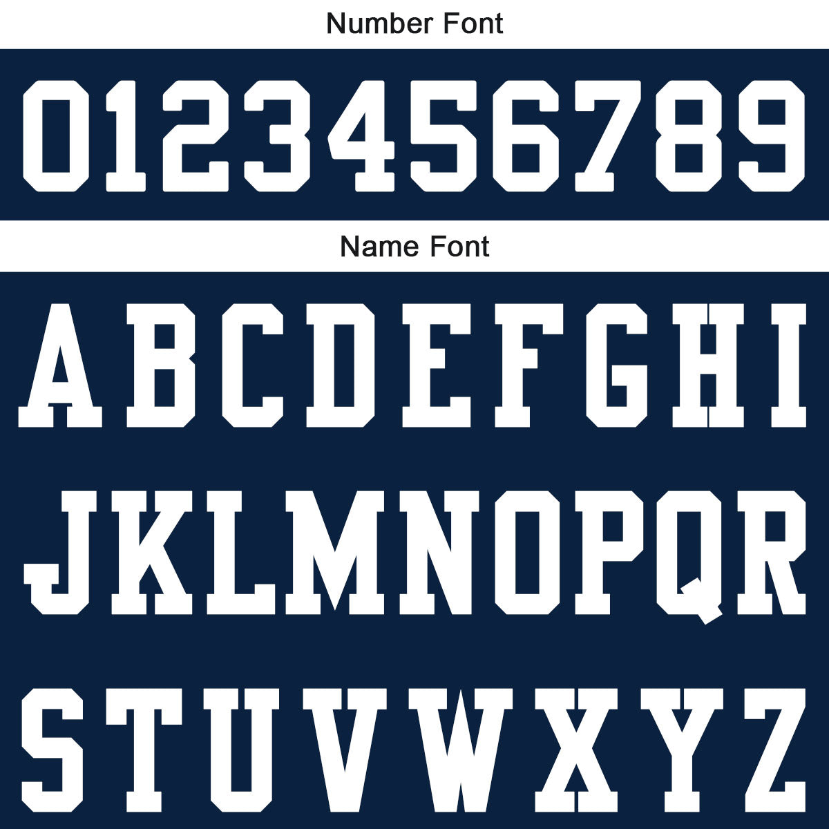 Custom Football Jersey Shirt Personalized Printed Team Name Number Navy