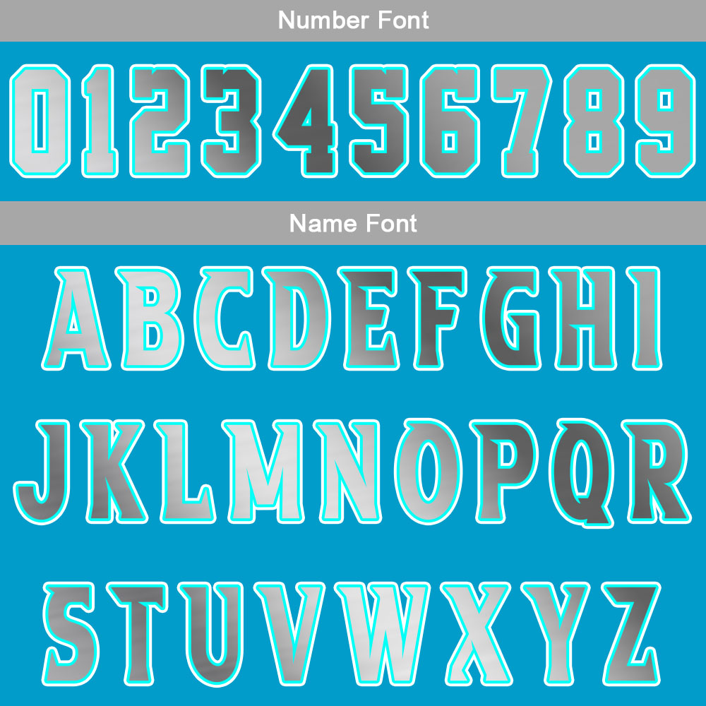 Custom Cyan Grey Basketball Jersey Uniform Suit Printed Your Logo Name Number