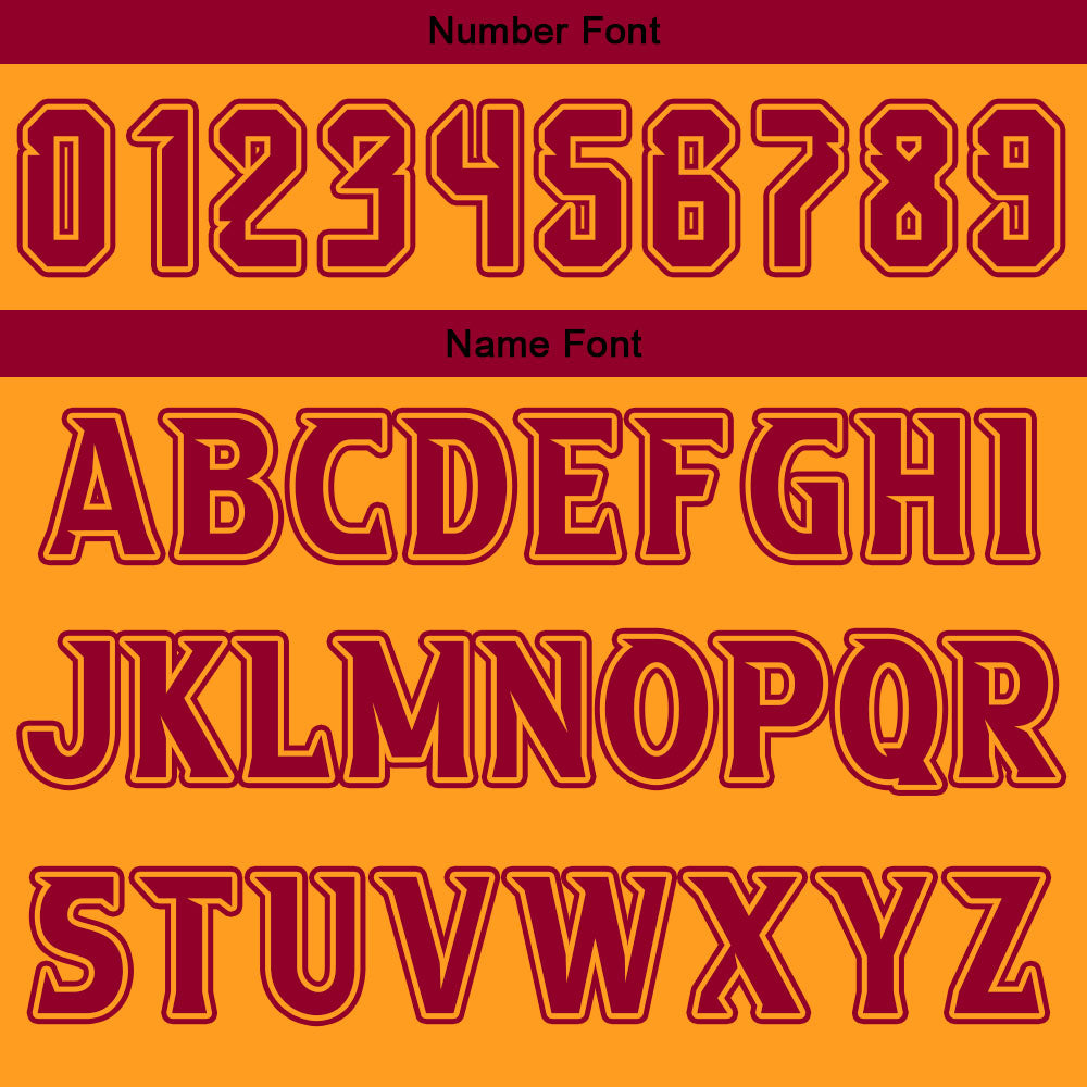 Custom Burgundy Orange Reversible Basketball Suit for Adults and Kids Personalized Jersey