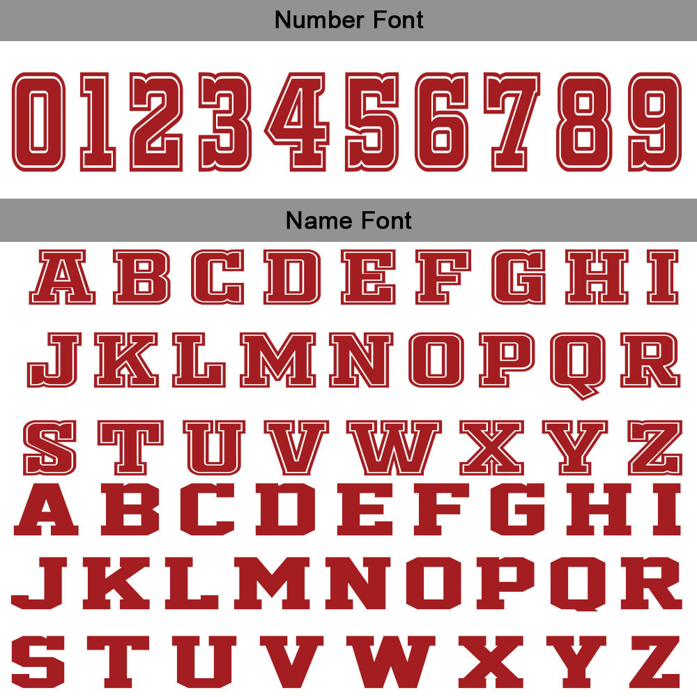 Custom White Red Basketball Jersey Uniform Suit Printed Your Logo Name Number