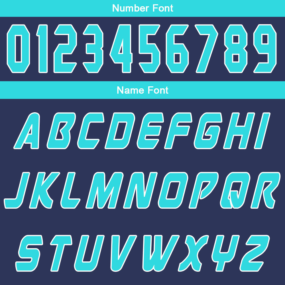 Custom Navy Cyan Basketball Jersey Uniform Suit Printed Your Logo Name Number