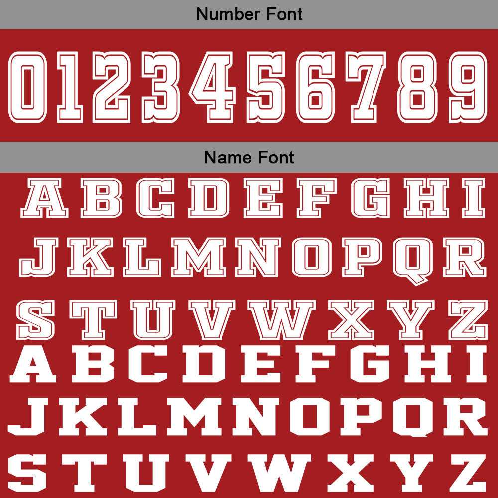 Custom Red Grey Basketball Jersey Uniform Suit Printed Your Logo Name Number