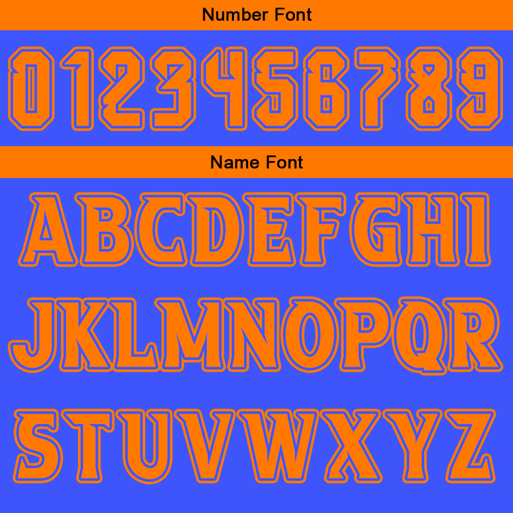 Custom Blue Orange Reversible Basketball Suit for Adults and Kids Personalized Jersey