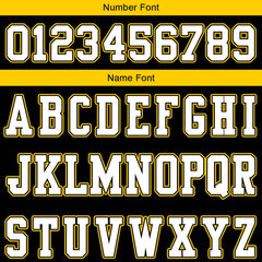 Custom Football Jersey Shirt Personalized Printed Team Name Number Black