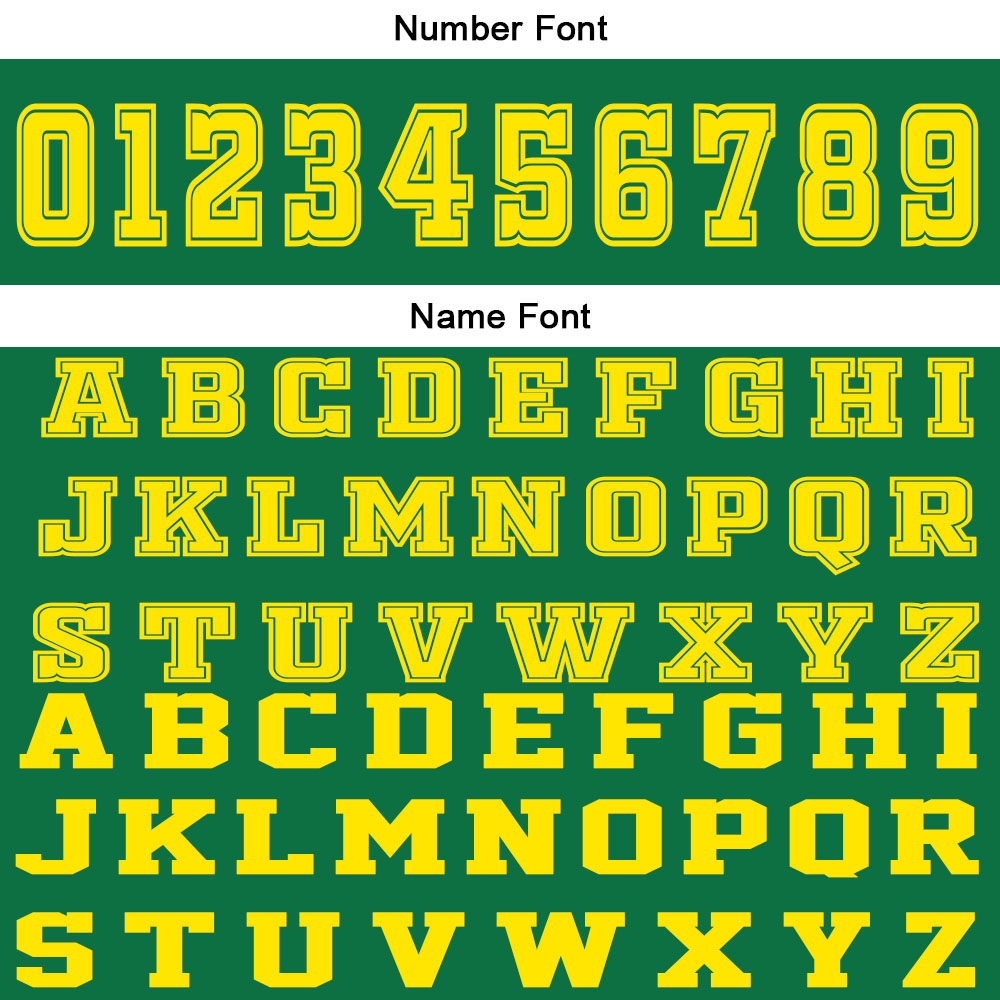 Custom Green Yellow Basketball Jersey Uniform Suit Printed Your Logo Name Number
