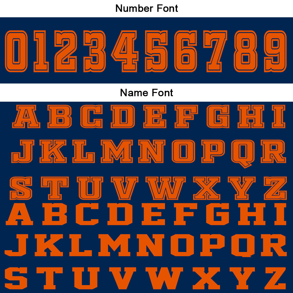 Custom Navy Orange Basketball Jersey Uniform Suit Printed Your Logo Name Number