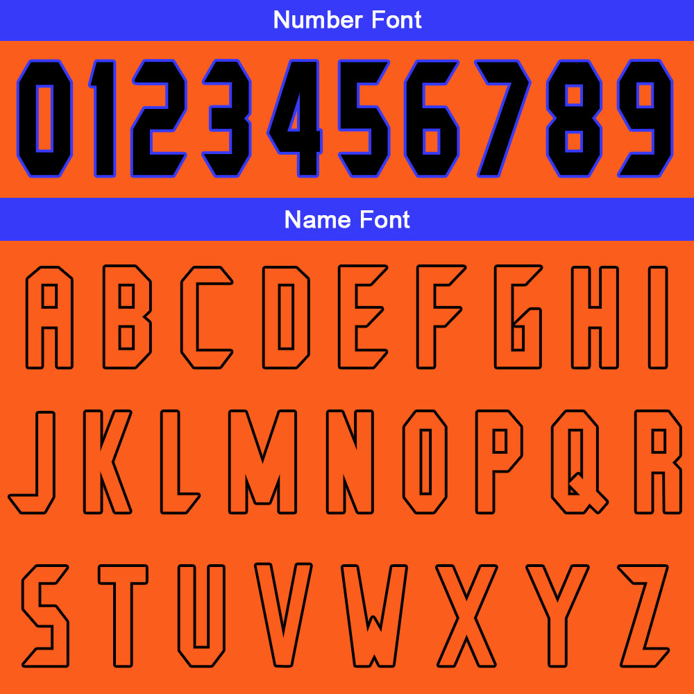 Custom Orange Blue Basketball Jersey Uniform Suit Printed Your Logo Name Number