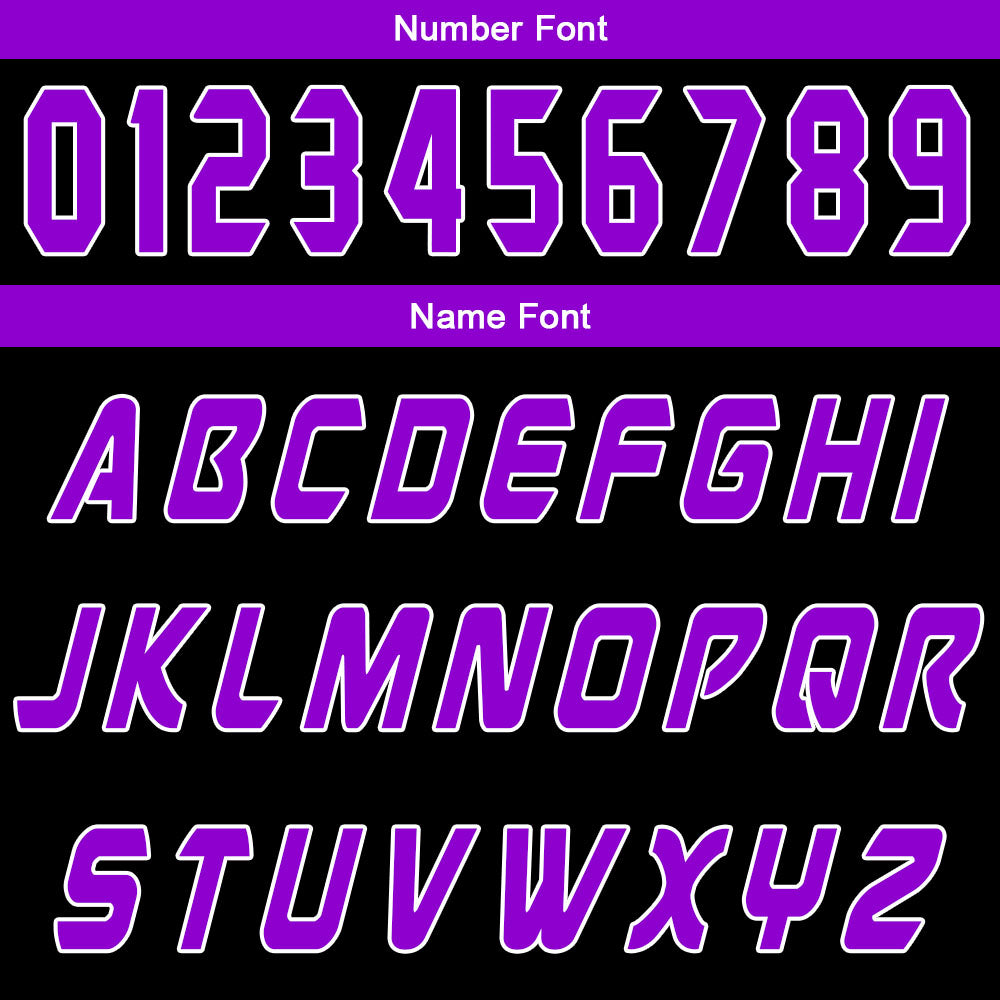 Custom Black Purple Basketball Jersey Uniform Suit Printed Your Logo Name Number