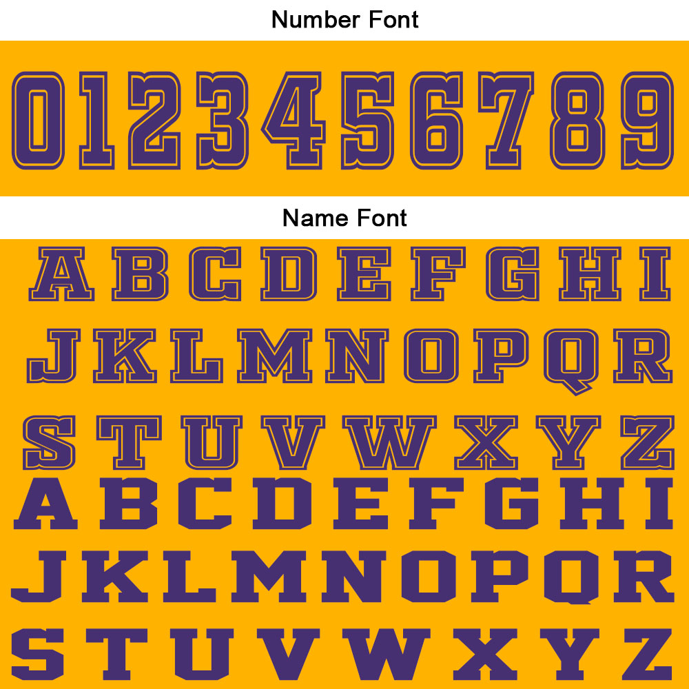 Custom Yellow Purple Basketball Jersey Uniform Suit Printed Your Logo Name Number