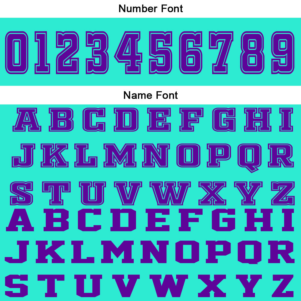 Custom Cyan Purple Basketball Jersey Uniform Suit Printed Your Logo Name Number