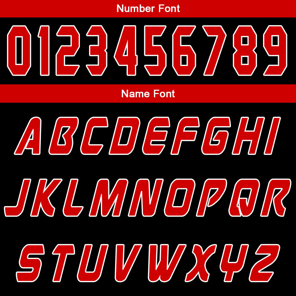Custom Black Red Basketball Jersey Uniform Suit Printed Your Logo Name Number