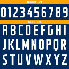 Custom Navy Yellow Basketball Jersey Uniform Suit Printed Your Logo Name Number