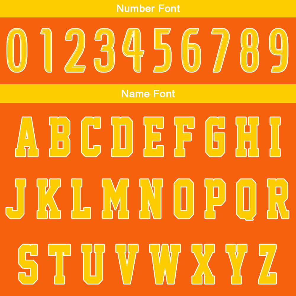 Custom Orange Yellow Basketball Jersey Uniform Suit Printed Your Logo Name Number