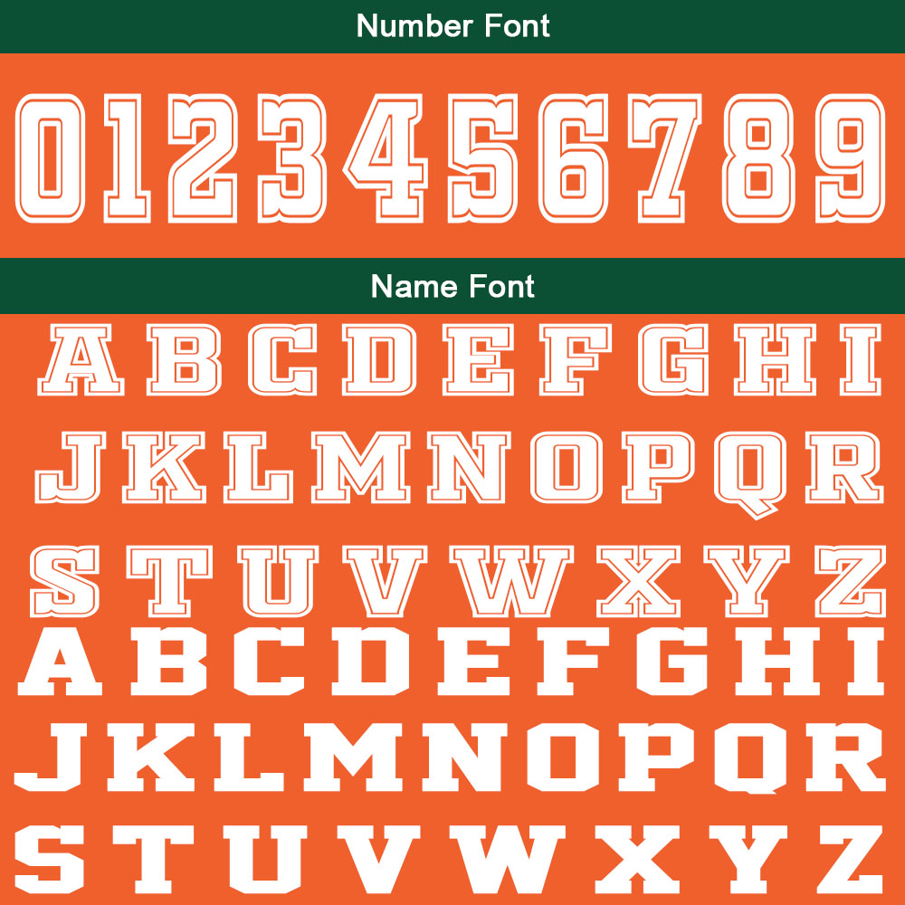 Custom Orange Green Basketball Jersey Uniform Suit Printed Your Logo Name Number