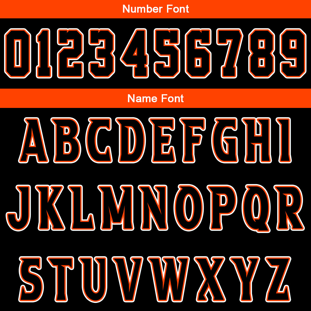 Custom Orange Black Basketball Jersey Uniform Suit Printed Your Logo Name Number