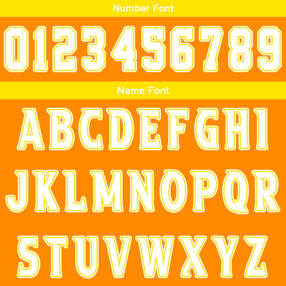 Custom Orange Yellow Basketball Jersey Uniform Suit Printed Your Logo Name Number