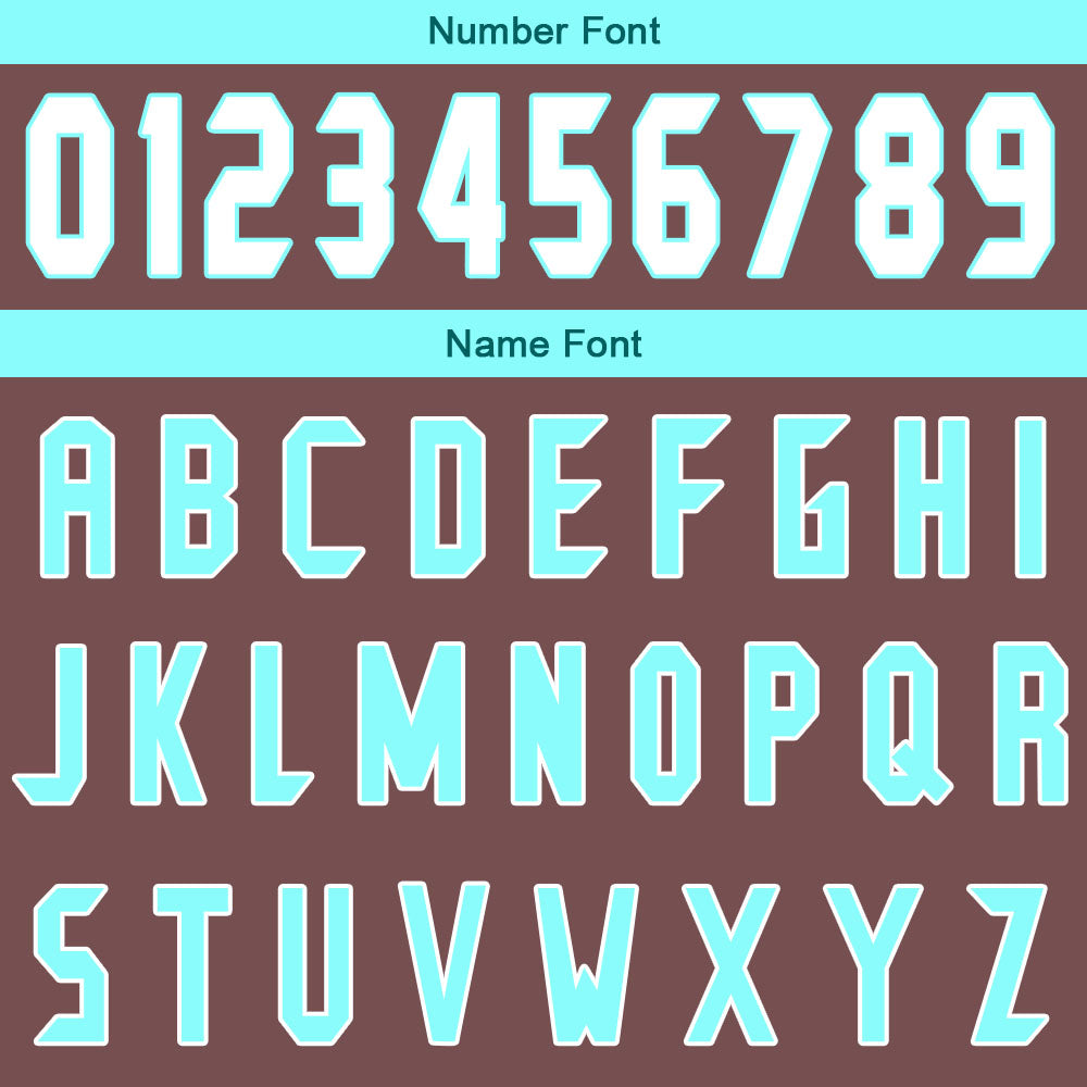 Custom Brown Cyan Basketball Jersey Uniform Suit Printed Your Logo Name Number