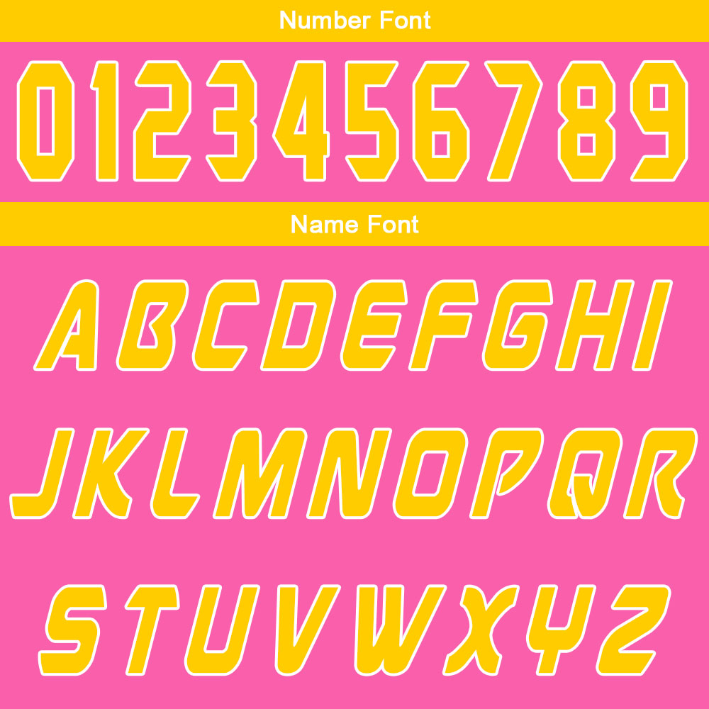 Custom Pink Yellow Basketball Jersey Uniform Suit Printed Your Logo Name Number