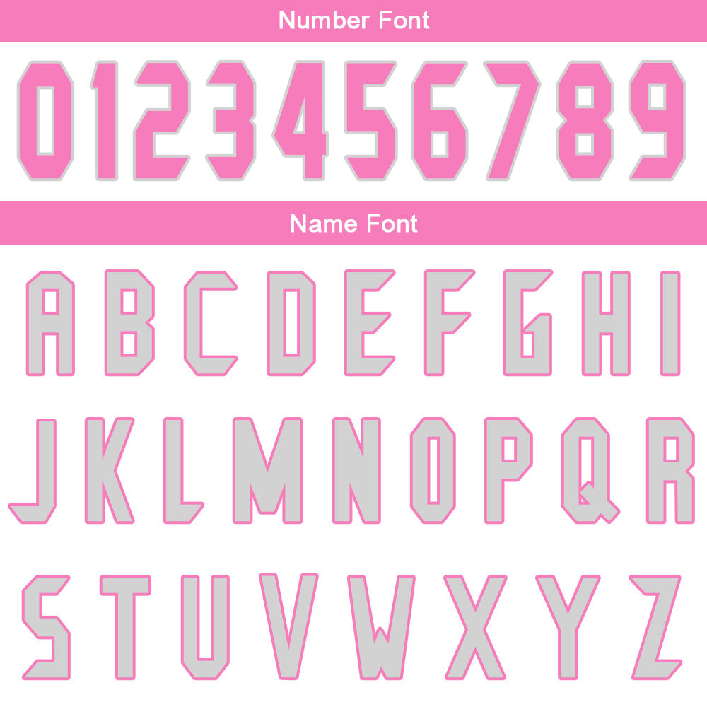 Custom White Grey Pink Basketball Jersey Uniform Suit Printed Your Logo Name Number