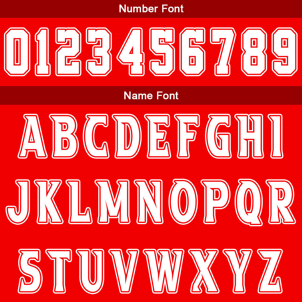 Custom Red White Basketball Jersey Uniform Suit Printed Your Logo Name Number