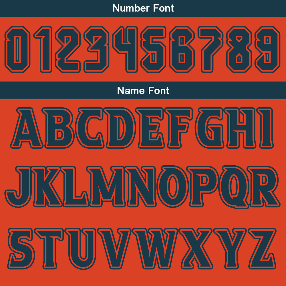 Custom Navy Orange Reversible Basketball Suit for Adults and Kids Personalized Jersey