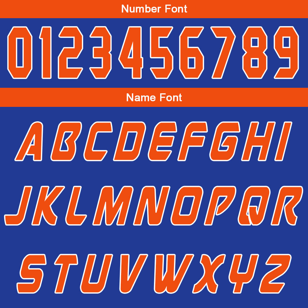 Custom Blue Orange Basketball Jersey Uniform Suit Printed Your Logo Name Number