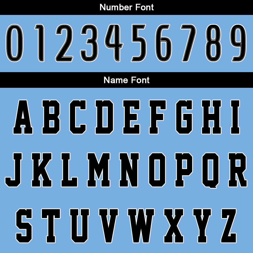 Custom Light Blue Black Basketball Jersey Uniform Suit Printed Your Logo Name Number